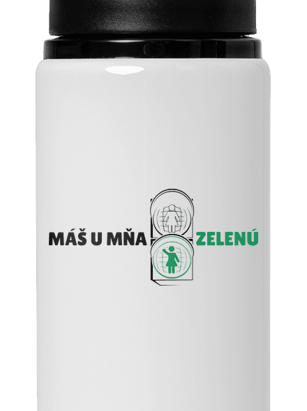 Máš zelenou flaša na vodu White