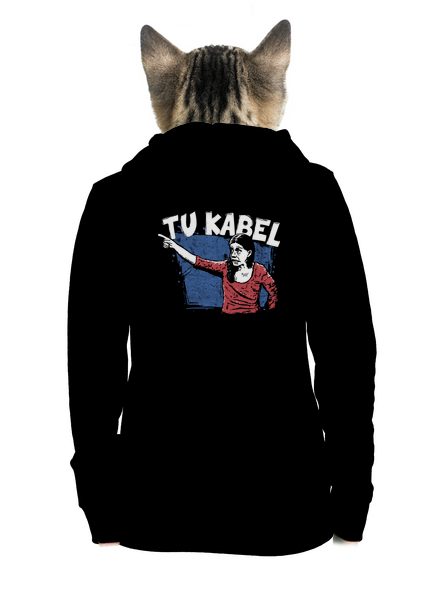 Tukabel dámska mikina na zips Black