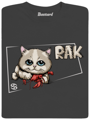 Mačací horoskop: Rak pánske dlhý rukáv Dark Grey