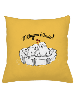 Milujem túlenie vankúš Yellow Gold
