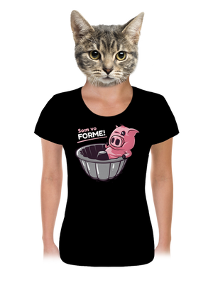 Vo forme dámske tričko Black