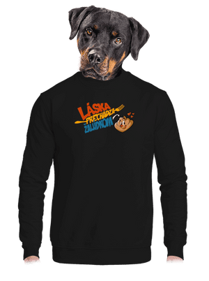 unisex mikina bez kapucne