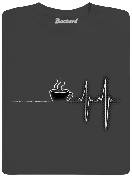 Coffee help pánske dlhý rukáv Dark Grey