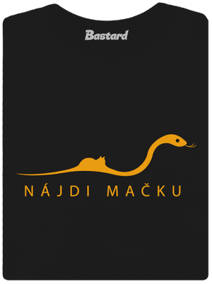 Nájdi mačku dámske tričko Black