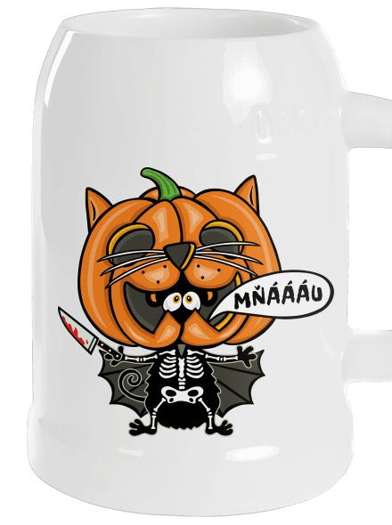 Halloweenská kočička polliter White