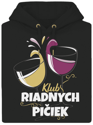 Klub riadnych pičiek unisex mikina premium Dark Black