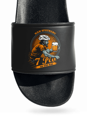 Spotreba 7 na 100 šľapky Black