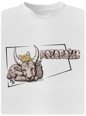 Mačací horoskop: Kozorožec pánske športové tričko White