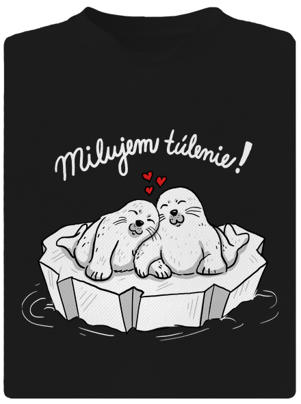 Milujem túlenie detské športové tričko Black