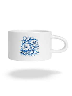 Ľadové mimikry hrnček makronka White