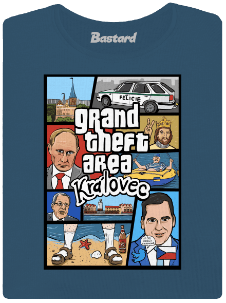 Královec dámske tričko prémium Petrol Blue