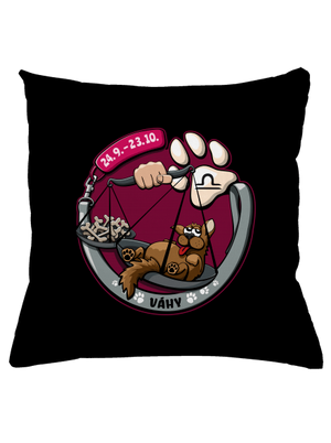 Psí horoskop: Váhy vankúš Black