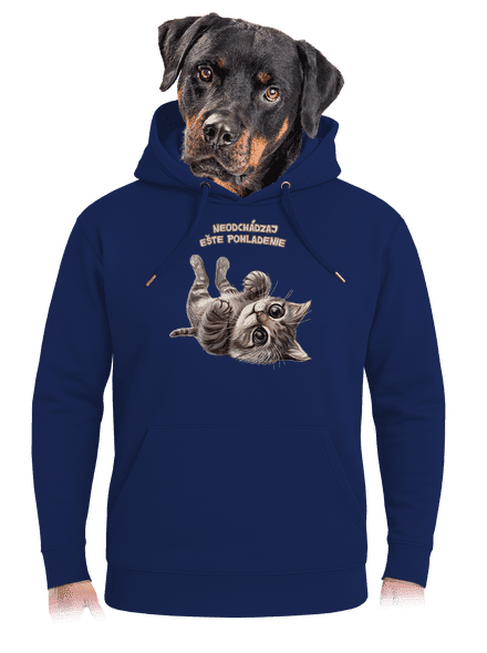Ešte pohladenie unisex mikina premium Navy