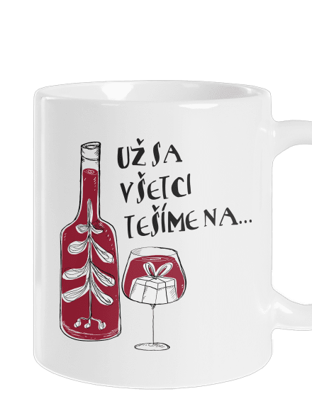 Vianoce vo víne klasický hrnček White