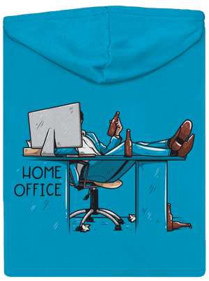Home Office dámska mikina na zips Blue Atol