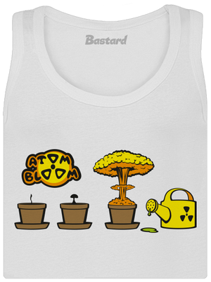 Atom bloom dámske tielko klasické White