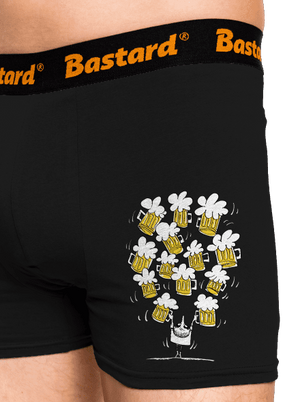 Šťastný pivár boxerky Black
