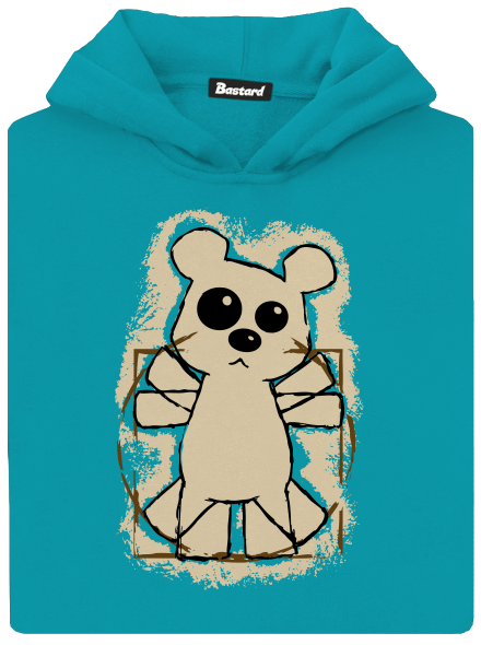 Da Vinci Teddy detská mikina klokanka Hawaiian Blue