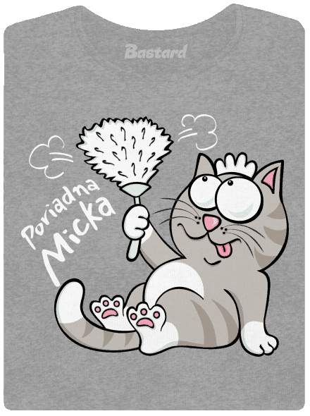 Macko a Micka dámske tričko Dark Gray Melange