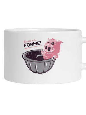 Vo forme hrnček makronka White