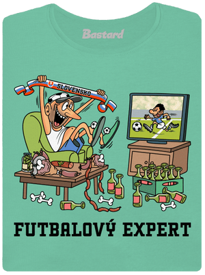 Futbalový expert dámske tričko prémium Mint Mal