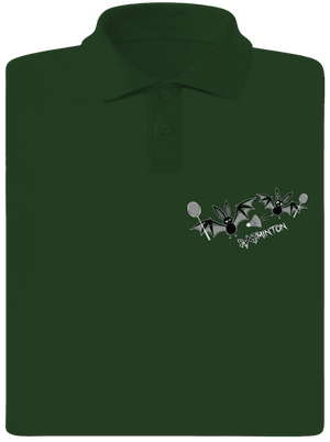 Batminton pánska polokošeľa Bottle Green Mal