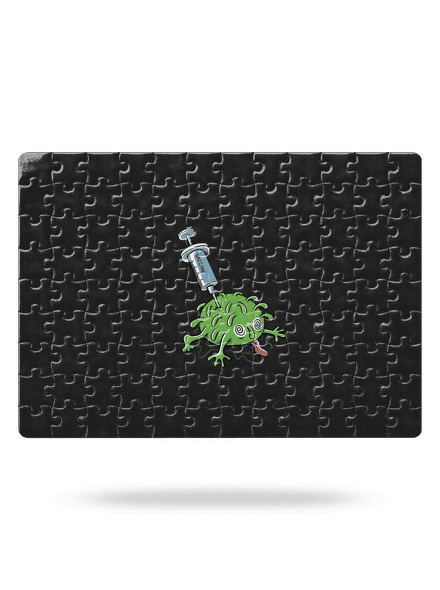 Zapichnutý covid puzzle White