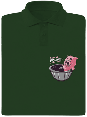 Vo forme pánska polokošeľa Bottle Green Mal