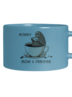 V presse hrnček makronka Blue Macaron