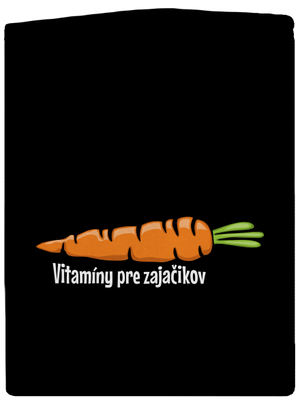 Vitamíny pre zajačikov pánska mikina na zips Black