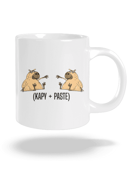 Kapy paste veľký hrnček White