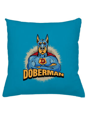 Doberman vankúš Blue Turquoise