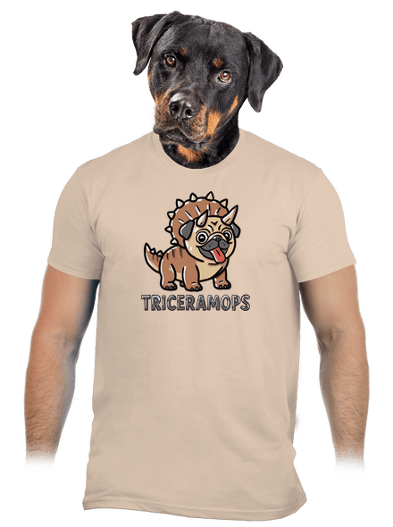 Triceramops pánske tričko Sand