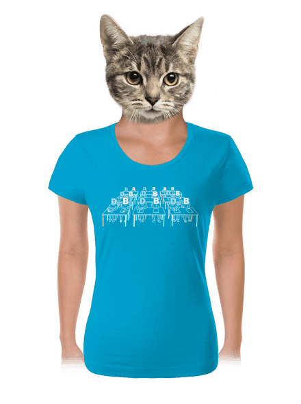 Cimrman: Debil, blbeček dámske tričko Blue Atol