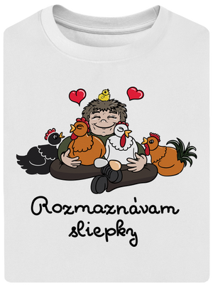 Rozmaznávam sliepky unisex tričko oversized White