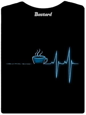 Coffee help dámske tričko s lemom Black