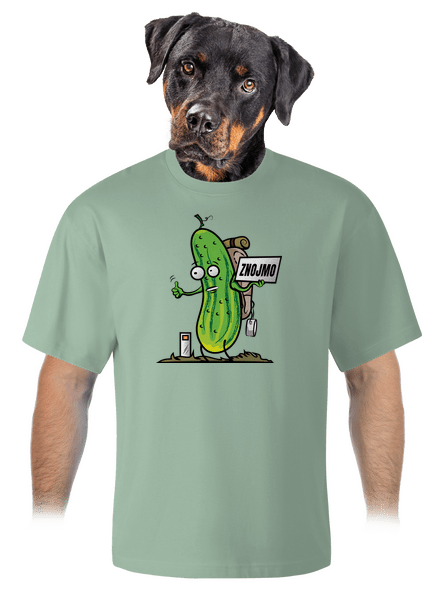 Autostop unisex tričko oversized Sage