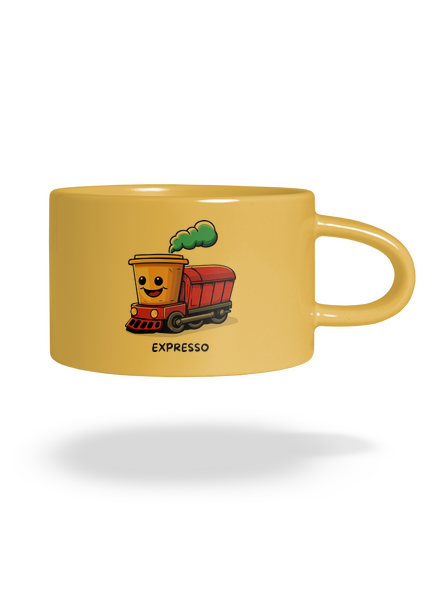 Expresso hrnček makronka Yellow Macaron