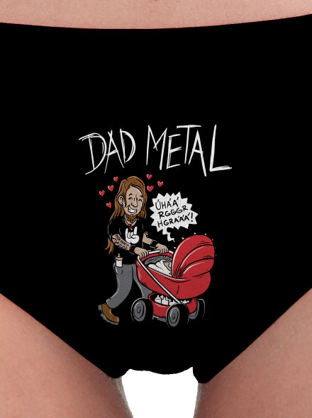 Dad metal dámske nohavičky Black