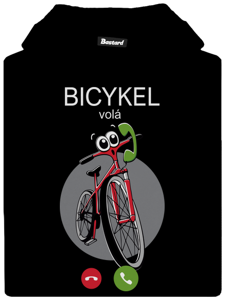 Bicykel volá detská mikina klokanka Black