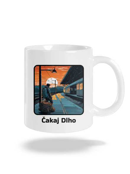 Čakaj dlho klasický hrnček White
