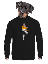 unisex mikina bez kapucne