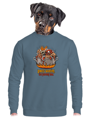 Čo Doom dal unisex mikina bez kapucne Nordic Blue