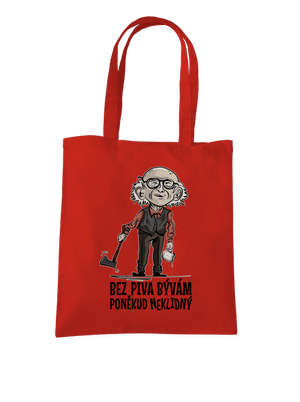 Neklidný bez piva taška Bright Red
