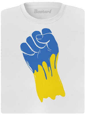 Ukrajina - Ruka dámske športové tričko White