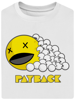 Payback unisex tričko oversized White