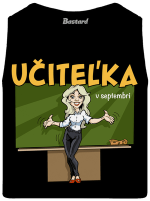 Učitel'ka v septembri pánske tielko Black
