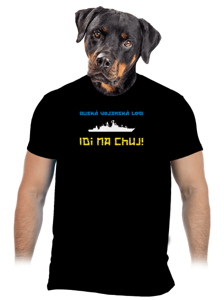 Ukrajina - Lodi idi na chuj pánske tričko Black
