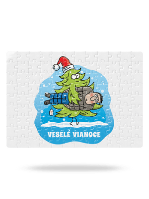 Veselé Vianoce puzzle White