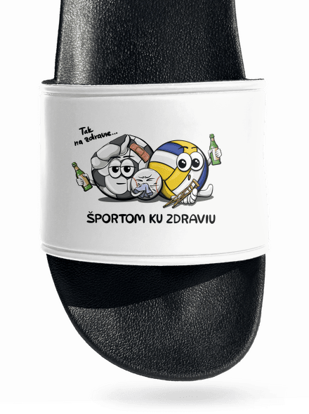 Športom ku zdraviu šľapky White